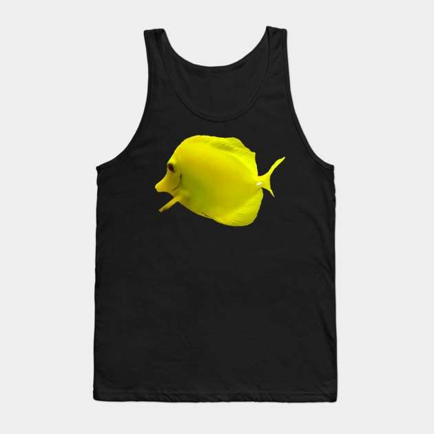 Fish - Yellow Tang Tank Top by SusanSavad